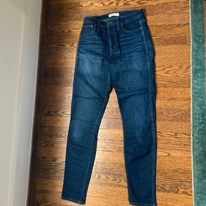 High rise Madewell skinny Jean, barely worn